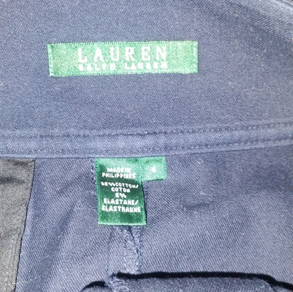 Lauren Ralph Lauren Navy Pencil Skirt SZ 4 - Picture 4 of 4